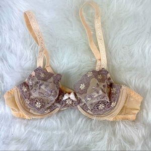 Vintage Rigby & Peller Made in England NWT 32A Vintage Bra Nude/Taupe London Bra